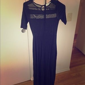 Black maxi dress
